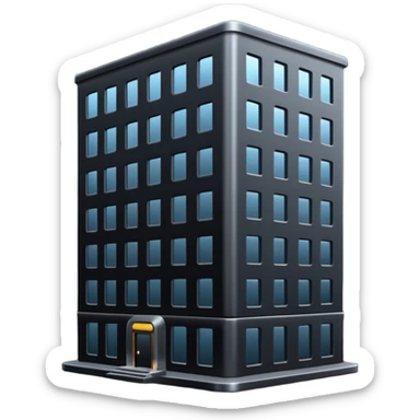 The dark building of the vodka building sticker