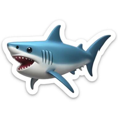 Requin avec des ailes qui fume  sticker