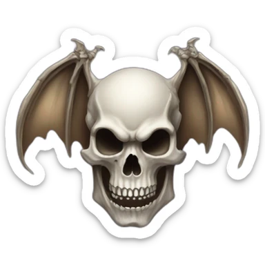 a7x bat skull sticker
