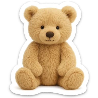 jellycat stuffed plush blonde grizzly bear cub sticker