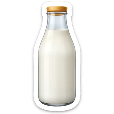 a milk bottle sticker