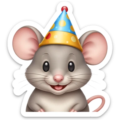 Might mouse birthdays  sticker