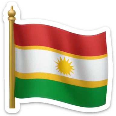 Kurdistan flag as emoji sticker