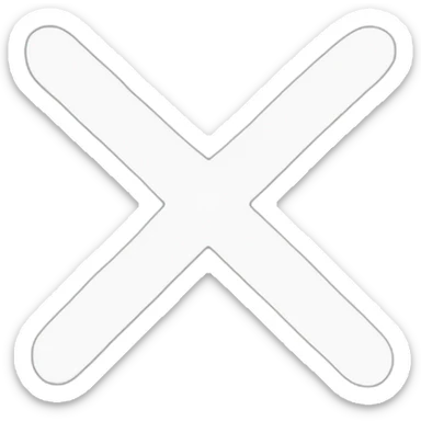 a checkmark and a cross mark next to each other sticker