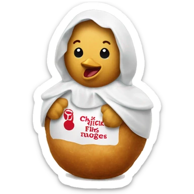 Chick fil a nuggets sticker