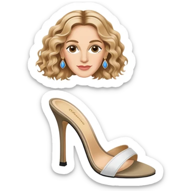 carrie bradshaw wearing manolos sticker