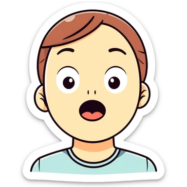 Extremely shocked  sticker