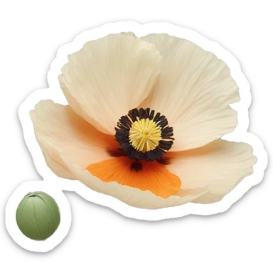 Icelandic poppy sticker