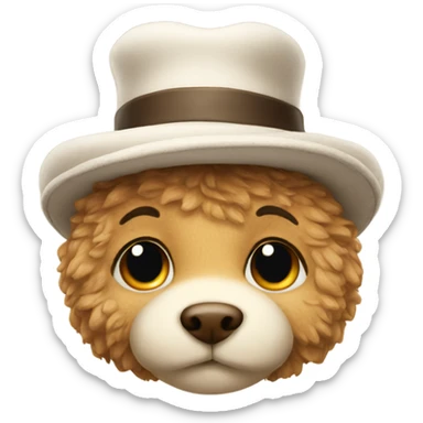 Duffy with a hat sticker