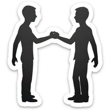 SILHOUETTE OF A MAN sticker