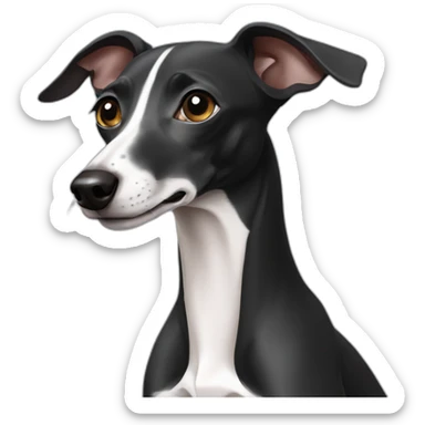 black italian greyhound sticker