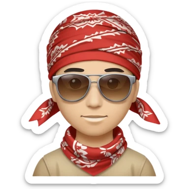 Generate an emoji of a so called ‘shit bandid’  sticker