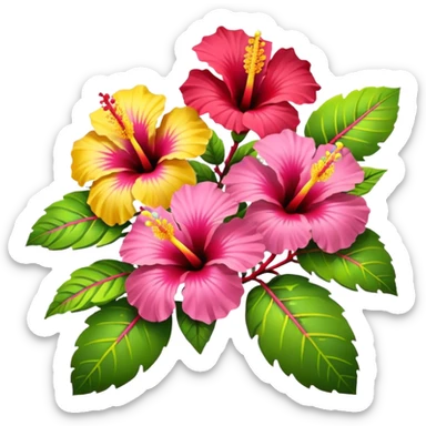 Tropical sticker