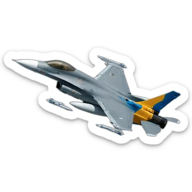 John Cena flying an f-16 sticker