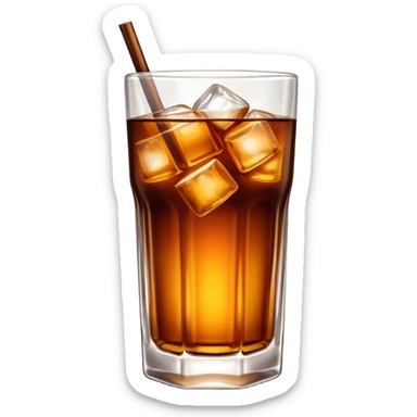 South African brandy and coke, in a straight hi-ball glass, no lemon sticker
