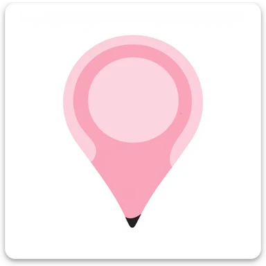 pink location pin sticker