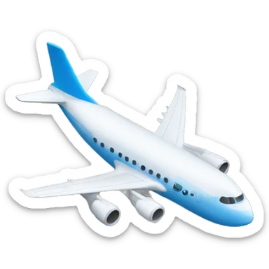 Plane hugs a skyscraper sticker