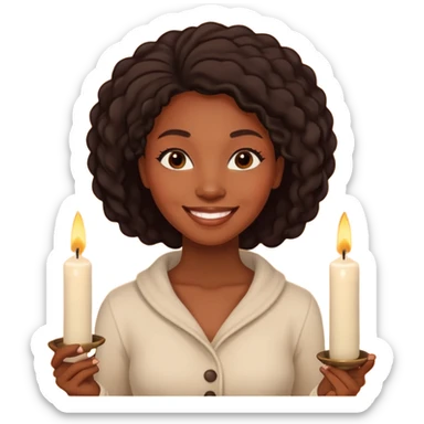 Candle Maker black woman sticker