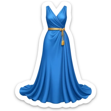 blue dress sticker