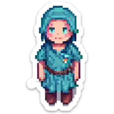 A person keeping a pet sticker