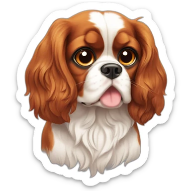 Cavalier King Charles Spaniel ashamed sticker