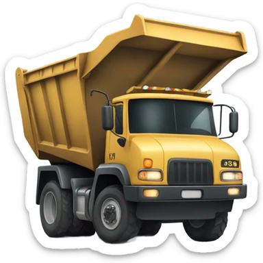 dump truck sticker