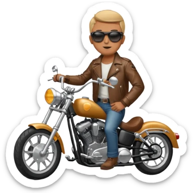 easy rider breaker morant on chopper motorcycle sticker