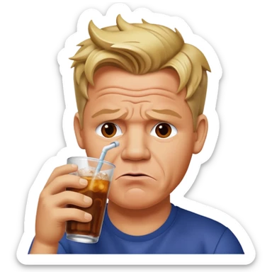 gordon ramsay sipping soda sticker