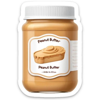 food jar like peanut butter with wireframe outline label, simple line drawing label, container with geometric line label sticker