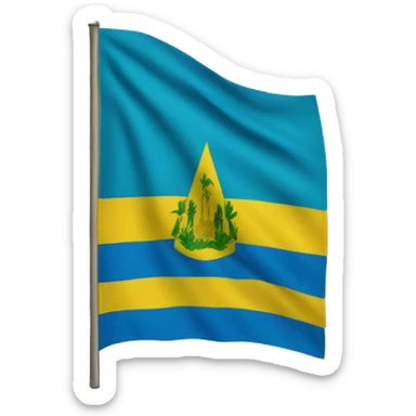 ancient flag of rwanda sticker