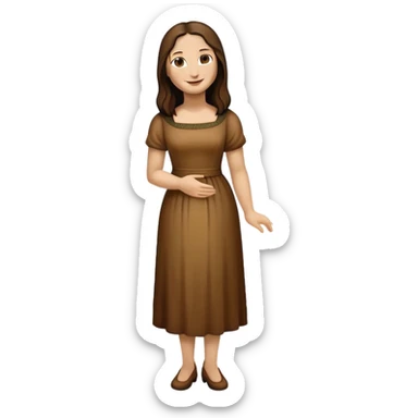 Full body Mona Lisa painting sticker