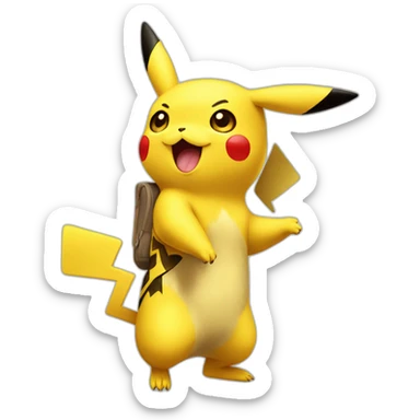 Pikachu saludos sticker