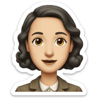 Anne frank sticker