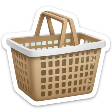 shopping basket sticker
