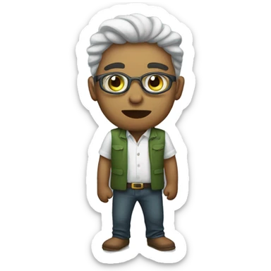 Um sapo malhando sticker