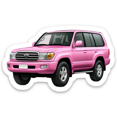 Toyota land cruiser 100 pink sticker