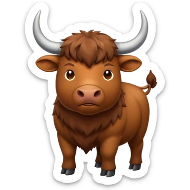 High resolution of An ox sticker