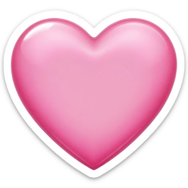 Pink beautiful shining heart  sticker
