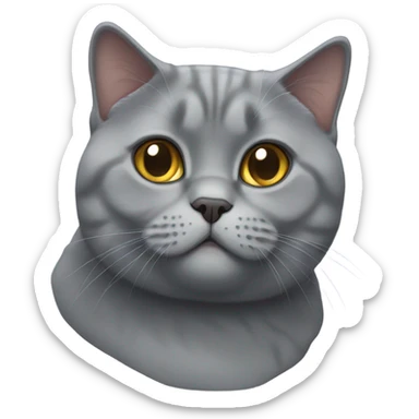 british shorthair cat sticker