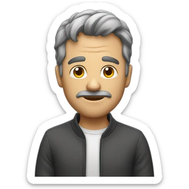 A man who doesn't know what he's doing sticker