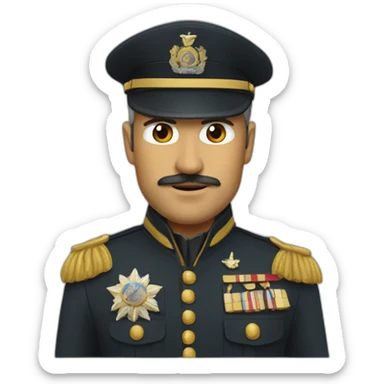 A vos ordre commandant sticker