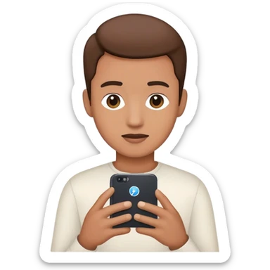 un telefono en redes sociales sticker