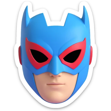 simple Super hero mask sticker