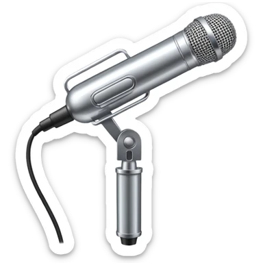 microphone for group karaoke  sticker