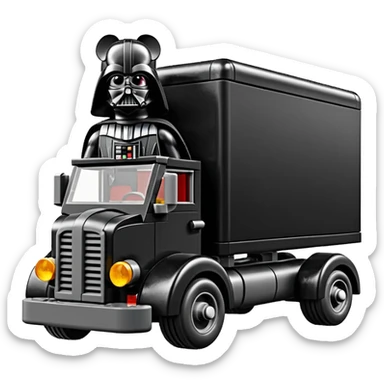 Lego Darth Vader’s Very large rat infested 1936 mover’s moving truck sticker