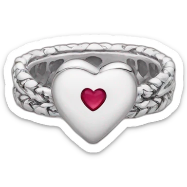 Bague pandora cœur sticker