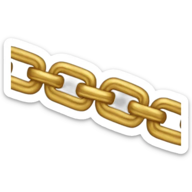 Gold chain sticker