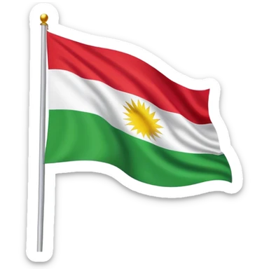 Kurdistan flag sticker