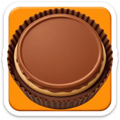reeses peanut butter cup exact replica sticker