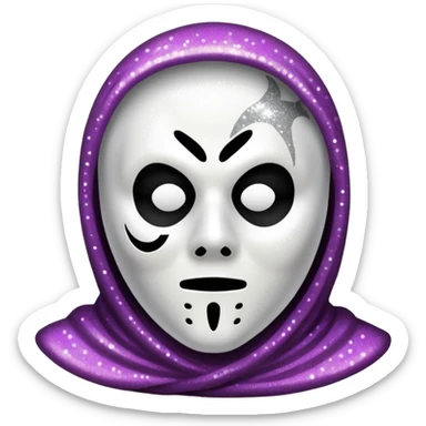 glitter ghostface killer  sticker